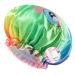 Mikimini shower hood for women with unicorn patterns X-Large 2 packs reusable shower hood double waterproof hair hood bathing cap with soft PVC lining for girls and children XL (2-pack) unicorn