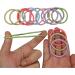 12 PCS Glitter Elastic Hair Bands - No Metal Ponytail Holders for Women, Men, Girls, Kids - 3mm Gentle Elastics in Multi-Colored Bulk Pack - Buy Online on SooperMarket.com