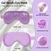 Cavoilu 2Pack Gel Eye Mask for Dark Circles & Puffiness - Hot & Cold Cooling, Reusable, Stress Relief - Purple - Buy Online on SooperMarket.com