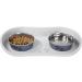 Petmaker 8.5-Inch Tall Dog Bowl Stand with Splash Guard for Large Dogs and Cats - Buy Online on SooperMarket.com