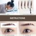 Baluue 48 Pcs Eyebrow Stickers Eyebrow Decals for Women Brow Shaper Instant Transfer Eyebrows Hair Soy Ink - Buy Online on SooperMarket.com