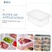 FUNOMOCYA 6pcs Crisper Containers for Food Refrigerator Organizer Keeper Kitchen Vegetable Boxes Dumpling - Buy Online on SooperMarket.com