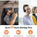 LEVN Bluetooth Headset with AI Noise Cancelling & Mute Button | 60 Hrs Working Time | Trucker Wireless Headphones | Ideal for Home Office & Remote Work - Buy Online on SooperMarket.com