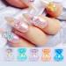 Sanwood 3D Bear Nail Art Sequin Charm - Yellow Crystal Resin Decor for DIY Jewelry Nail Manicure & Mobile Phone Crafts - Buy Online on SooperMarket.com