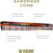 Kent Brushes Handmade Combs Range 4T Medium Size Coarse and Fine Comb Brown 1 Count (Pack of 1) - Buy Online on SooperMarket.com