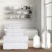 Nova Luxury Linen - Hotel Quality Turkish Towel Set (6 Pcs, Pure White) - Buy Online on SooperMarket.com