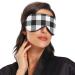 Haskirky Light Blocking Eye Mask | Breathable & Adjustable for Adults | Perfect for Travel, Yoga, Meditation & Office | Deep Sleep Goodies | White Black Buffa - Buy Online on SooperMarket.com