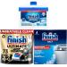Bundle of Finish Ultimate Plus Infinity Shine Dishwasher 73 Tablets Bundle 1 x Dishwasher Cleaner 1 x Dishwasher Salt 2kg