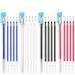Heat Erasable Pens  4 Pieces Fabric Marking Pens with 20 Refills for Quilting Sewing  Dressmaking  Fabrics  Tailors Sewing Fabrics Tailor's Chalk Pencils Chalks Pen (Blue Cap)