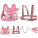 Toddlers Leash for Girls,Child Harness Leashes for Toddlers,Safety Baby Leashes Anti Lost Wrist Link 4 in 1 Walking Wristband Assistant Strap Reflective Back Belt Pink The Best Gift(Butterfly)