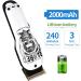 BESTBOMG Cordless Hair Clippers & Trimmer Set - T-Blade, Ceramic Blade, Rechargeable, 10 Guide Combs - Ideal for Men, Fathers, Husbands, Boyfriends - 2p-white - Buy Online on SooperMarket.com