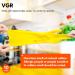 VGO 10 Pairs Reusable Kitchen Gloves - Long Arm Multi-Functional XL - Perfect for Household Cleaning & Dishwashing - Yellow (HH4601) - Buy Online on SooperMarket.com