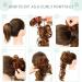 SEGO Hairpiece Extensions - Real Hair Long Messy Bun Updo Voluminous Dark Brown #2 - International Shipping Available - Buy Online on SooperMarket.com