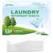 Laundry Detergent Sheets Eco-Friendly & Hypoallergenic Laundry Detergent Strips Natural Ingredients Ultra-Concentrated Travel-Ready No Plastic Jug- Fresh Scent (120 Loads) 60 Sheets Fresh Linen 1 Count (Pack of 60)