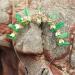 Green Quartz Crown Tiara Headband | Gold Leaf Woodland Fairy Hairband - Buy Online on SooperMarket.com
