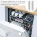 Angoily 100pcs Dishwasher Cap Dishwasher Rack Protector Cover Caps dishwasher prong covers dish strainer prong covers dishwasher caps screw thread protection cap non-slip rubber pvc - Buy Online on SooperMarket.com