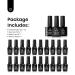 Beetles 20 Gel Nail Polish Kit Midnight Euphoria Collection Purple Blue Hot Pink Glitter Gel Polish Set Soak off Glossy & Matte Top Base Coat Nail Art Design Valentine's Day Gifts for Women Girls B-Midnight Euphoria - Buy Online on SooperMarket.com