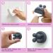 OSORD 8PCS Adhesive Hooks for Bathroom & Kitchen | No Drilling Toothbrush & Razor Holder Towel Clamps Key Hooks - Black - Buy Online on SooperMarket.com