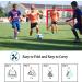 Set of 2 Portable Soccer Goals for Kids | Indoor Pop Up 4'x3' Toddler Soccer Nets with Training Equipment & Cones - Red - Buy Online on SooperMarket.com