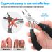 Toe Nail Clipper for Thick or Ingrown Toenails Heavy Duty Toe Nail Clippers Toenails Trimmer Professional Ergonomic Toenail Clippers with Surgical Stainless Steel Sharp Blades - Buy Online on SooperMarket.com