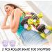 Nezylaf Roller Skate Toe Stoppers Brake Block Set | Double-Row Roller Skating Jam Plugs Violet - Buy Online on SooperMarket.com