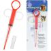 Nuanchu 2 Pieces Pet Pill Plunger Popper for Small Cats Dogs Pill Gun Dispenser Shooter Pet Piller Soft Tip Tablet Syringe Pusher Animal Medicine Feeder for Feeding Accessories (Red Green) - Buy Online on SooperMarket.com