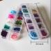 24 Color/Set 3D Butterfly Nail Art Glitter Sequins - Colorful Sparkle Sticker Decals for Manicure - Buy Online on SooperMarket.com