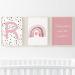 Pompom Prints Set of 3 Girls Bedroom Prints Rainbow Nursery Prints Scandi Boho Style Nursery Decor Playroom Prints Picture Frames not Included (8x10 Inch R) 8x10 Inch R