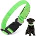 Jostift Luminous Elbe Rechargeable LED Dog Collar - Waterproof & Adjustable for Small/Medium Dogs - Super Bright with 3 Lighting Modes (Green) - Buy Online on SooperMarket.com