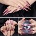 Noverlife 1200PCS C Curved Long Stiletto French False Nail Tips | 10 Sizes Half Cover Acrylic Claw Nails | Nail Art Fingernail Tips for Salon DIY | Clear & Natural - Buy Online on SooperMarket.com