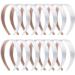 SIQUK 14 Pieces Satin Headbands White Ribbon Headband 1 Inch Plain DIY Hair Headbands for Women and Girls