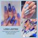 Saviland 4-in-1 Cream Gel Nail Polish Set | Pudding Purple Blue Palette | Starter Soak Off UV/LED Gel Paint | French Manicure | Women Girls Gift - Buy Online on SooperMarket.com