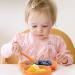 Qshare Baby Suction Plate with Spoon and Fork - Non Slip Silicone Plate for Self Feeding Training - Divided Weaning Plates for Baby Toddler (Yellow) - Buy Online on SooperMarket.com