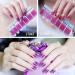 Self-Adhesive Nail Film - 14 Glitter Gradient Sheets (196 PCs) | Nail Art Stickers Manicure Set with Nail Files & Rubber Shaver for DIY Decoration - Buy Online on SooperMarket.com