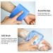 Silicone Bath Body Brush, Long Exfoliating Back Scrubber Massager, Sky Blue - Buy Online on SooperMarket.com
