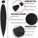 Xusuperb Pre-Stretched Braiding Hair 30 Black - 6 Pack Knotless Extensions | Easy Braids & Calon Yaki Lichen Hair - Buy Online on SooperMarket.com