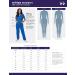 Sivvan Women's Scrub Set - Mock Wrap & Cargo Pants, Medium Royal Blue - Buy Online on SooperMarket.com