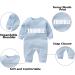 Culbutomind Baby Twins Bodysuits Double Trouble Romper Set with Hat - Blue (3-6 Months) - Buy Online on SooperMarket.com