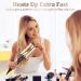 3 Barrel Curling Iron Wand- 1 Inch Ceramic Tourmaline Triple Barrels, Dual Voltage, Adjustable Temperature - Gold - Buy Online on SooperMarket.com