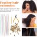 50pcs Colored Hair Extension Set - Hair Wig, Tinsel, Hair Band Kit for Women - High Temperature Wire, Bulk Wigs - European & American Style - Buy Online on SooperMarket.com