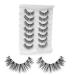 Fake Eyelashes Natural Look 7 Pairs 3D Faux Mink Wispy Lashes Onlyall Fluffy False Lashes Pack 14MM A15 A15-1