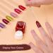 100pcs Fan-shaped Nail Swatches with Metal Buckle for Nail Gel Polish Displays - Buy Online on SooperMarket.com
