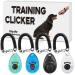 Diyife 4 pieces dogs clicker multi-color training clicker with hand loop clicker with a large button dog training and dog training for dogs cats horse (cyan + blue + black + white) black + blue + cyan