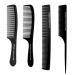 Phoetya 4 Pieces Wide Tooth Combs for Men Professional Styling Comb Set Curly Hair Combs Heat Resistant Anti-static Cutting Combs Detangling Hair Comb Set With Comfortable Handle Black