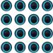 10 Pairs 25mm Owl Bird Glass Eyes for Art Dolls, Sculptures, Masks, Taxidermy - Flatback Design - Buy Online on SooperMarket.com