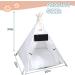 GeerDuo Portable Pet Teepee Tent for Small Dogs/Cats - Washable Sweet Bed with Cushion - White 24 - Buy Online on SooperMarket.com