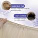 LAAVOO Real Hair Extensions - 100g Remy Weft Hair Tresses in Platinum Blonde #60 - 40cm Length - Buy Online on SooperMarket.com