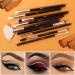 BEILI 20pcs Makeup Brush Set - Natural Goat Hair & Premium Synthetic Kabuki Brushes for Foundation, Powder, Contour, Eyeshadows, Eyebrows, and Eyeliner - Black - Buy Online on SooperMarket.com