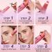 3pcs Liquid Blush Makeup Wand - Cream Blush with Cushion Applicator for Cheeks - Weightless Blendable Stick for Natural-looking Dewy Glow - Buy Online on SooperMarket.com