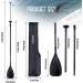 Goture Lightweight Carbon Fiber SUP Paddle | Adjustable 3-Piece Shaft | 67-85' Stand-up Paddleboard Oar with Carrying Bag - Buy Online on SooperMarket.com